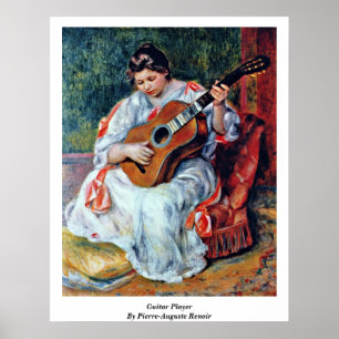 Poster Joueur De Guitare Par Pierre-Auguste Renoir