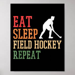 Poster Joueur de hockey sur gazon Équipe de hockey Manger