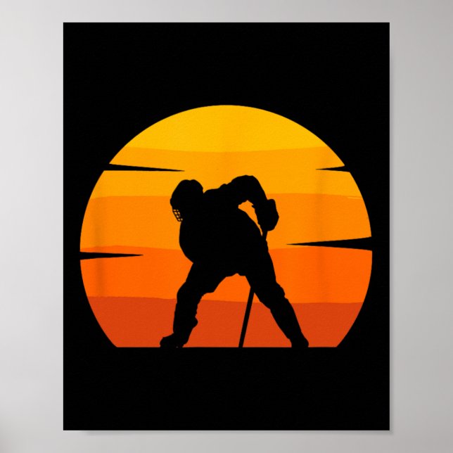 Poster Joueur de hockey sur glace Cadeau 10 (Devant)