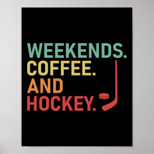 Poster Joueur de hockey sur glace hommes et femmes