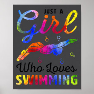 Poster Joueur de natation qui aime juste nager