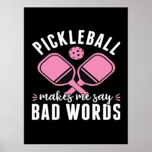 Poster Joueur de pickleball Pickleball me fait dire de vi