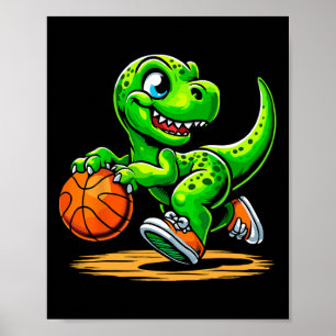 Poster Joueur de squelette de T-rex Dinosaure