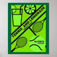 Joueur de tennis de pelouse Art graphique