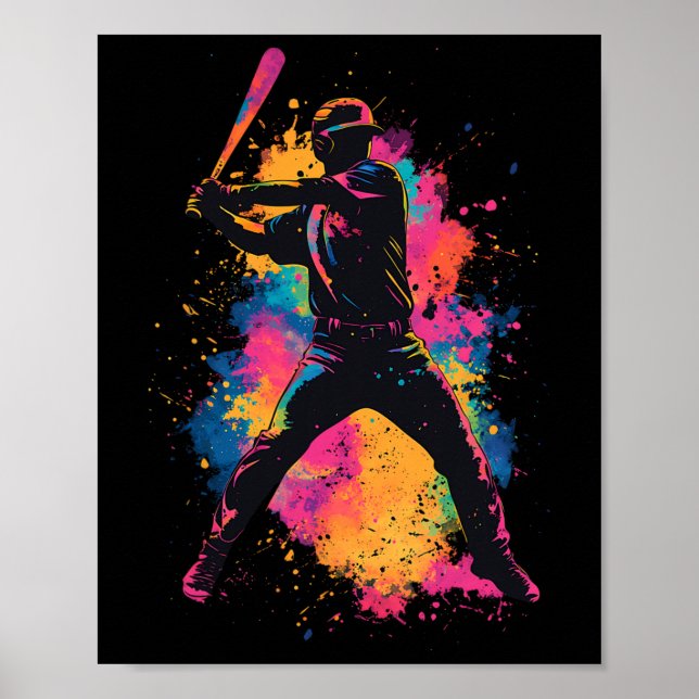 Poster Joueur de vente coloré  (Devant)