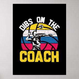 Poster Joueur de volley-ball Dibs Sur L'Entraîneur