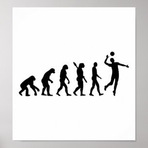 Poster Joueur de volley-ball Evolution