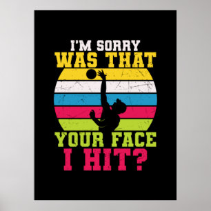 Poster Joueur de volley-ball   Je Suis Désolé, C'Est Votr