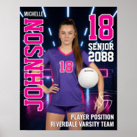 Joueur de volley-ball senior Photo personnalisée S