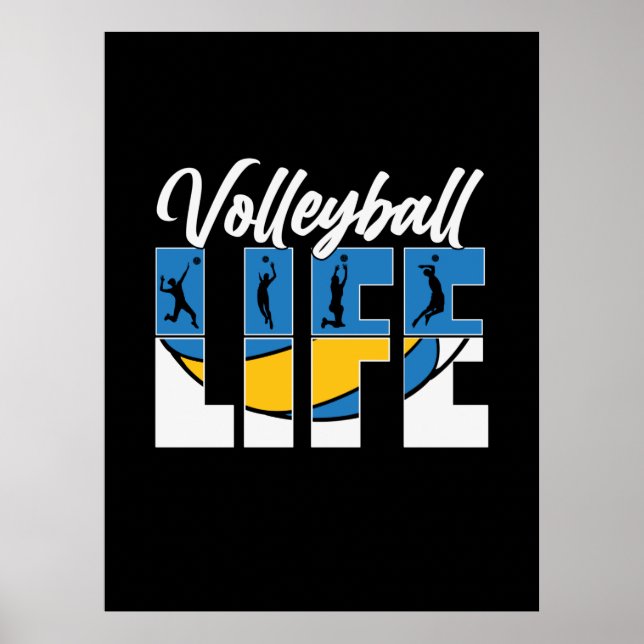 Poster Joueur de volley-ball | Volley-ball (Devant)