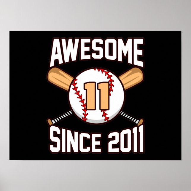 Poster Joueur du 11e Birthday Sports Lover (Devant)