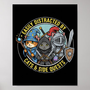 Poster Joueur facilement distrait par les quêtes secondai