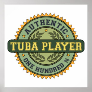 Poster Joueur Tuba authentique