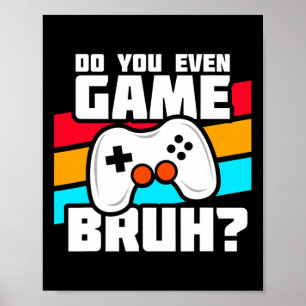 Poster Joueur Vidéo - Jeu De Console Pc - Jeu Vidéo Drôle