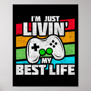Poster Joueur Vidéo - Jeu En Ligne De Console Pc - Amusan
