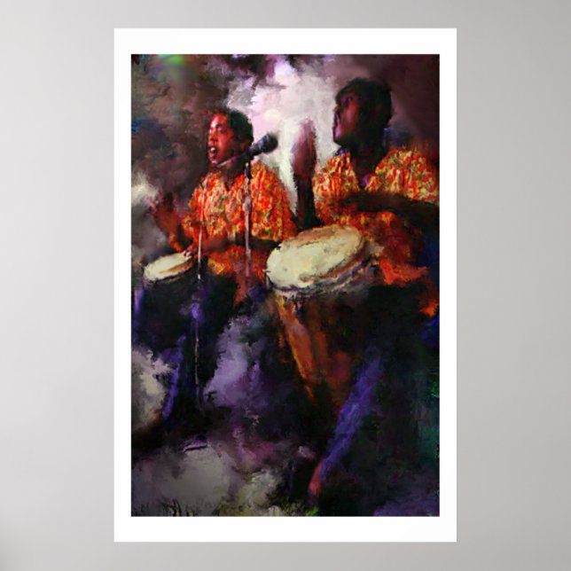 Poster Joueurs Bongo (Devant)