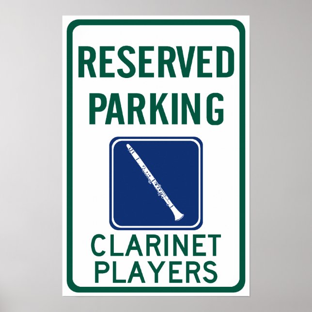 Poster Joueurs Clarinet Parking (Devant)