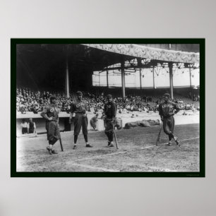Poster Joueurs de baseball 1909 de CUB