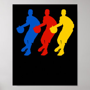 Poster Joueurs De Basket (Bry For Dark Shirts)