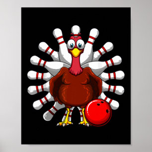 Poster Joueurs de bowling Turquie Bowlers Automne Vibes T