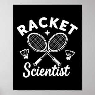 Poster Joueurs de Dminton Racket Scientifique