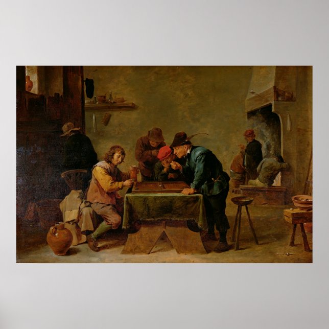 Poster Joueurs de jacquet, c.1640-45 (Devant)