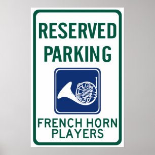 Poster Joueurs Français Horn Parking