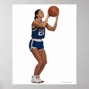 Poster Joueuse de basket-ball