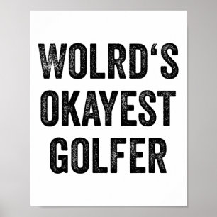 Poster Joueuse de golf femmes de golf Ventilateur de spor