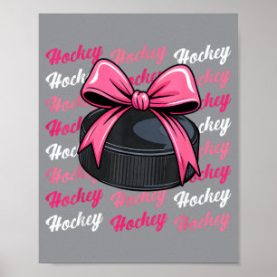 Poster Joueuse de hockey Équipe Entraîneur Coquette Arc F