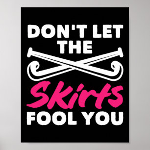 Poster Joueuse de hockey sur gazon Ne vous laissez pas tr