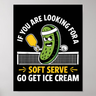 Poster Joueuse de Pickleball Louveur de paddleball Hommes