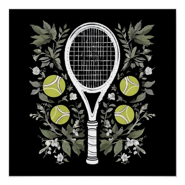 Poster Joueuse de tennis (Devant)