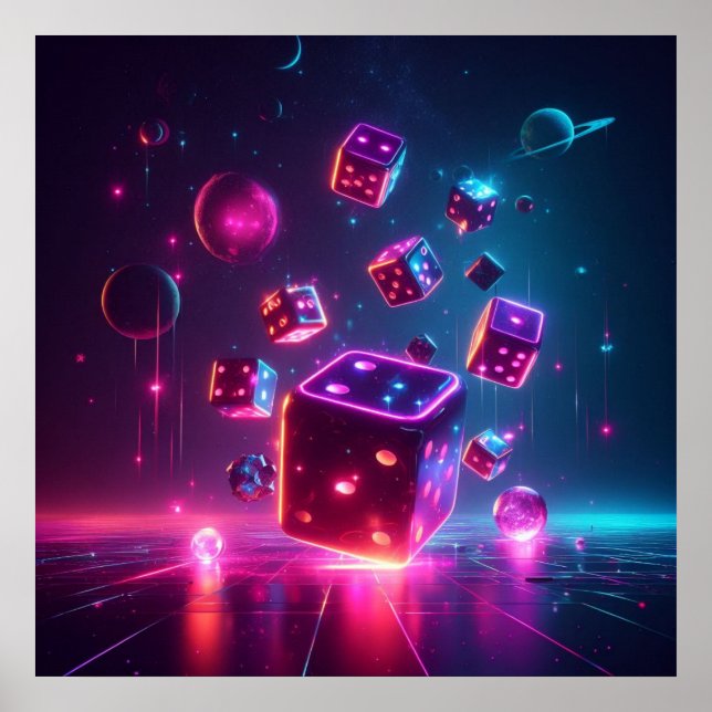 Poster Jouons aux dés ! (Devant)