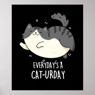 Poster Jour après jour, un chat-jour amusant jeu de chats
