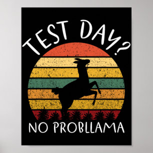 Poster Jour Aucun problème Test d'État Enseignant Garçon