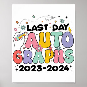 Poster Jour Autographes 2023-2024 Retro Dernier Jour De L