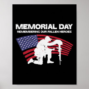 Poster Jour commémoratif commémorant nos héros tombés Dra