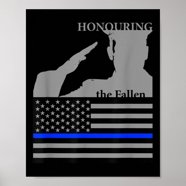 Poster Jour commémoratif des policiers _ Honte aux (Devant)