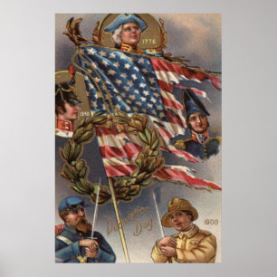 Poster Jour commémoratif militaire de la couronne améri