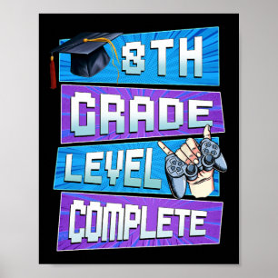 Poster Jour De 8E Année Niveau Complet Graduation Garçons