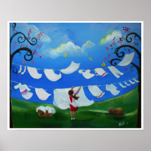 Poster Jour de blanchisserie