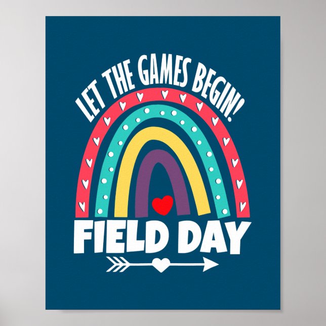 Poster Jour de campagne laissez les Jeux commencer couleu (Devant)