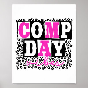 Poster Jour de comp ambiance mignonne Cheer Cheerleading