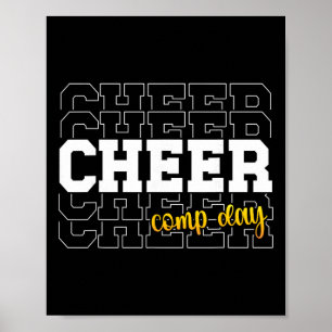 Poster Jour de comp de cheer Jour de compétition de cheer