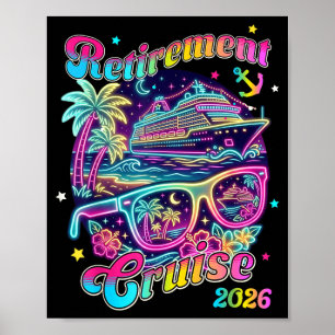 Poster Jour de départ en croisière pour la retraite 2026