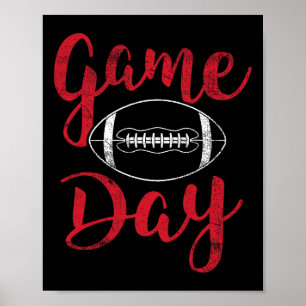 Poster Jour de jeu Football mignon Football Top Femmes