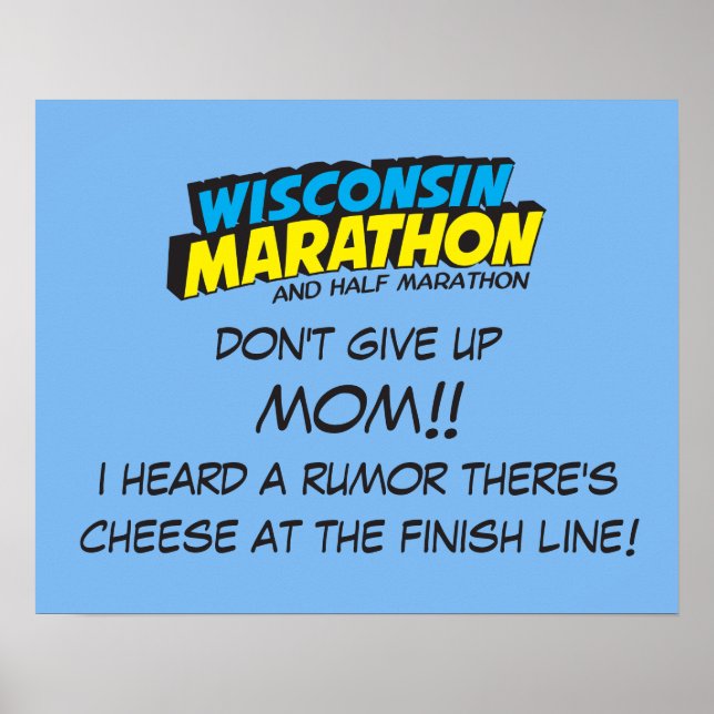 Poster Jour de la course du Marathon du Wisconsin (Devant)