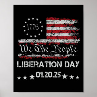 Poster Jour de la libération 20 janvier 2025 Aujourd'hui