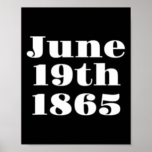Poster Jour de la Liberté Emancipation Jubilé Noir Histoi